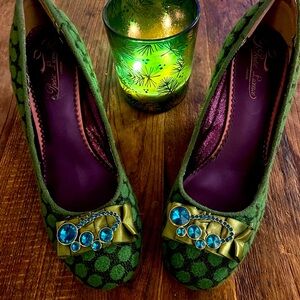 Poetic Licence Green Polka Dot Heels